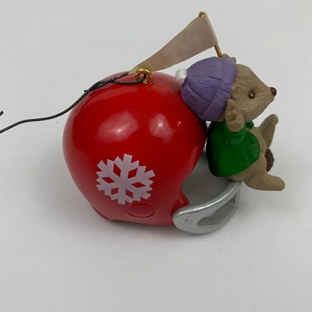 Hallmark Faithful Fan Ornament Vtg Vintage Christmas Tree Ornament Football 90s